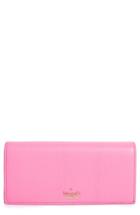 Women's Kate Spade New York Blake Street - Dot Jenna Leather Wallet - Pink