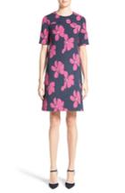 Women's Lela Rose Floral Print Stretch Jacquard Tunic Dress