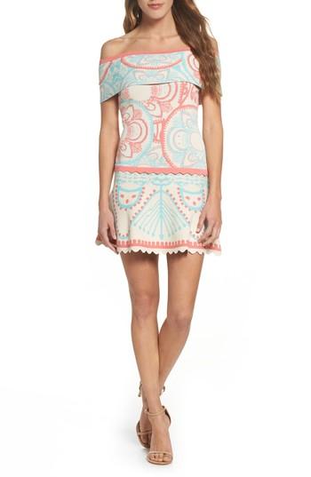 Women's Foxiedox Winnie Off The Shoulder Dress - Blue