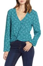 Women's Row A Twist Front Top - Green