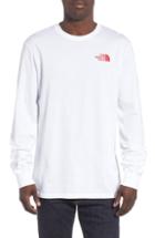 Men's The North Face Red Box Long Sleeve T-shirt, Size - White