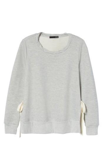 Women's Gibson Side Tie Sweatshirt - Grey
