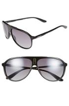 Men's Carrera Eyewear 61mm Aviator Sunglasses - Shiny Black/ Grey Mirror