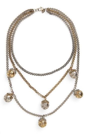 Women's Alexander Mcqueen Three Row Collar Necklace