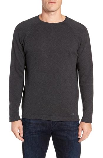 Men's Stone Rose Trim Fit Crewneck Sweater, Size - Grey