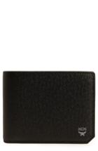 Men's Mcm New Bric Leather Billfold Wallet - Black