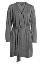 Women's Eileen Fisher Tie Waist Tencel Blend Cardigan - Grey