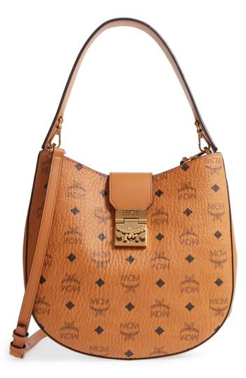 Mcm Patricia Visetos Coated Canvas Hobo -