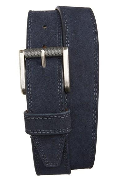 Men's 1901 Suede Belt - Navy