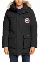 Men's Canada Goose Citadel Slim Fit Parka With Genuine Coyote Fur, Size - Black