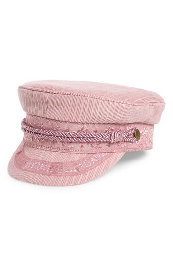 Women's Brixton Albany Corduroy Fisherman Cap - Pink