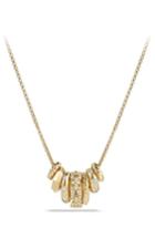 Women's David Yurman 'stax' Pendant Necklace With Diamonds In 18k Gold
