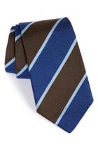 Men's Gitman Stripe Silk Tie, Size - Brown