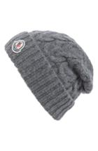 Men's Moncler Berretto Cable Knit Wool Beanie -
