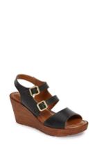 Women's Bella Vita Ani Wedge Sandal .5 M - Black