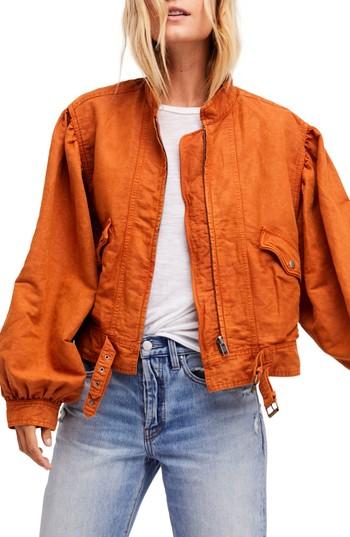 Women's Free People Poet Jacket - Red