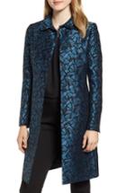 Women's Anne Klein Windy Petals Jacquard Jacket - Blue