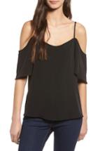Women's Bp. Cold Shoulder Top - Black