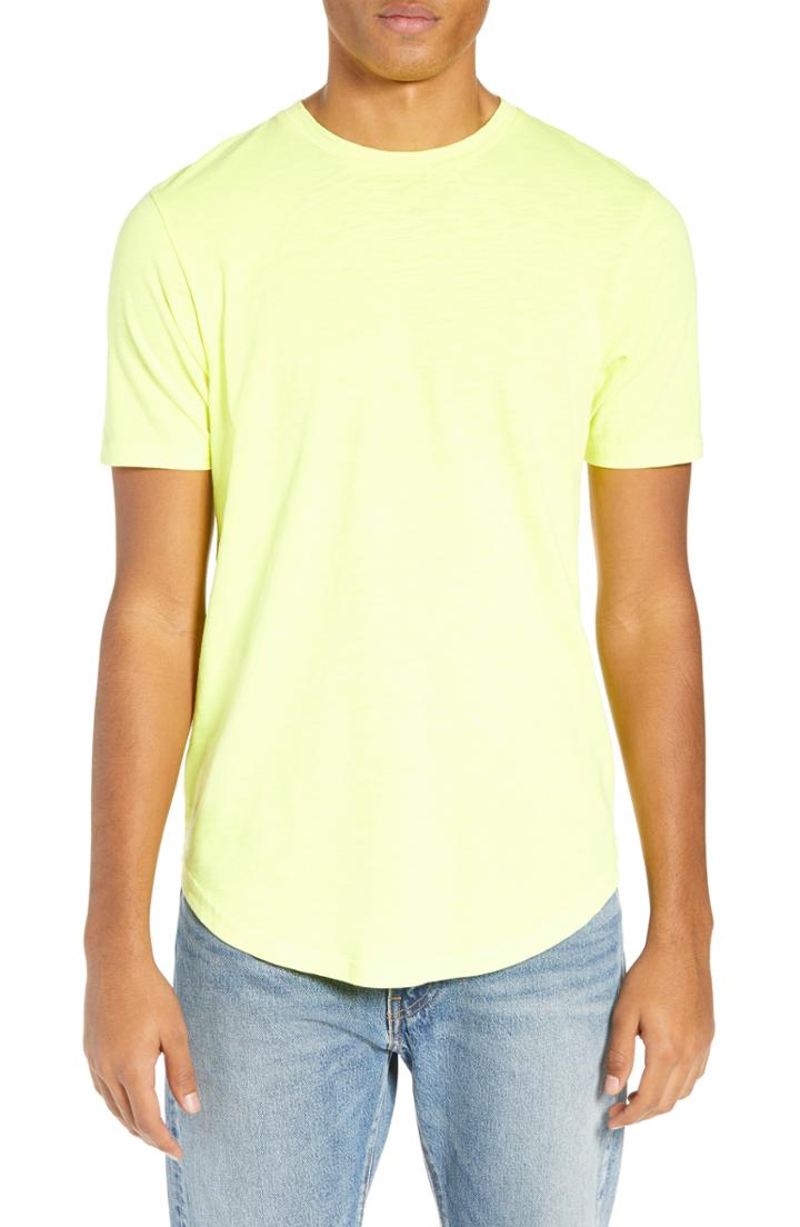 Men's Goodlife Scallop Slub Crewneck T-shirt - Yellow