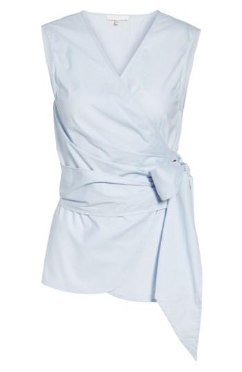 Women's Wayf Sleeveless Poplin Wrap Top
