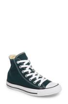 Women's Converse Chuck Taylor All Star Seasonal Hi Sneaker .5 M - Blue/green