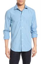 Men's Ledbury The Kent Classic Fit Gingham Sport Shirt - Green