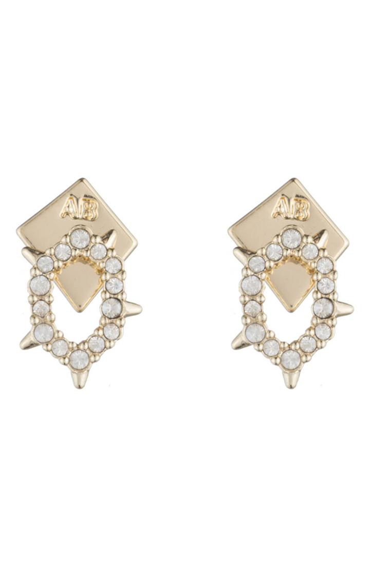 Women's Alexis Bittar Crystal Spike Teardrop Earrings