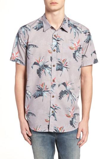 Men's O'neill Islander Short Sleeve Shirt, Size - Grey