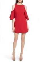 Women's Alice + Olivia Coley Cold Shoulder A-line Dress - Red