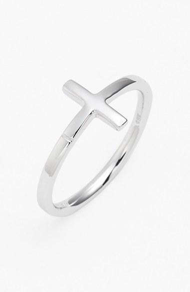 Women's Bony Levy 14k Gold Cross Ring (nordstrom Exclusive)