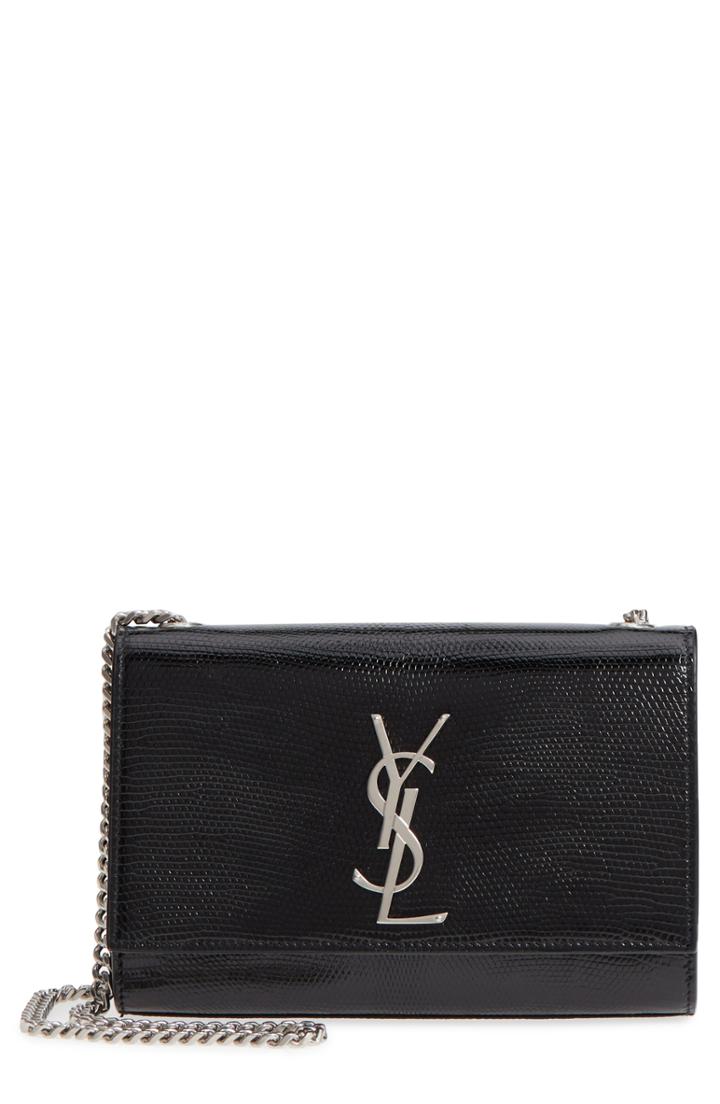 Saint Laurent Small Kate Lizard Leather Crossbody Bag -