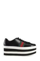 Women's Gucci Peggy Flatform Sneaker Us / 36eu - Black
