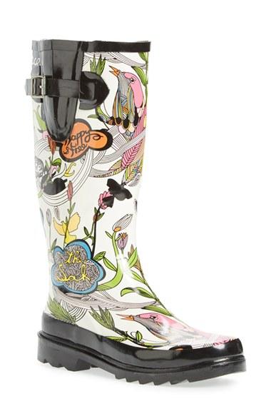 Women's Sakroots 'rhythm' Waterproof Rain Boot M - White