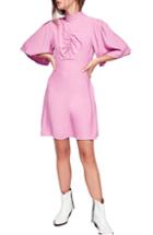 Women's Free People Be My Baby Ruched Front Elbow Sleeve Dress - Pink