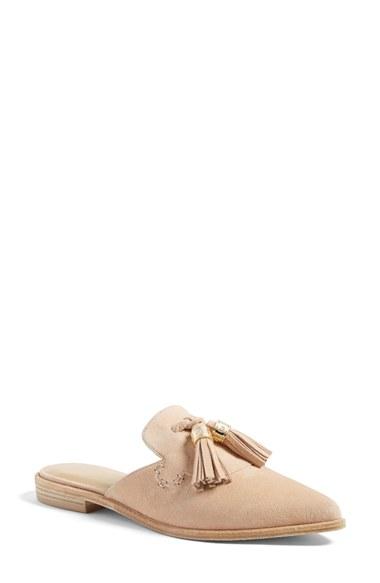 Women's Stuart Weitzman 'slidealong' Slide Loafer M - Brown