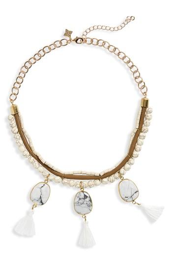 Women's Panacea Bead & Tassel Collar Necklace