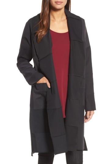 Women's Eileen Fisher Long Kimono Jacket - Black