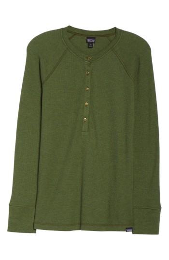 Women's Patagonia Waffle Knit Henley - Green
