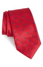 Men's Nordstrom Men's Shop Party Dot Silk Tie, Size - Red
