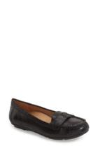 Women's Vionic 'larrun' Animal Print Loafer Flat M - Black