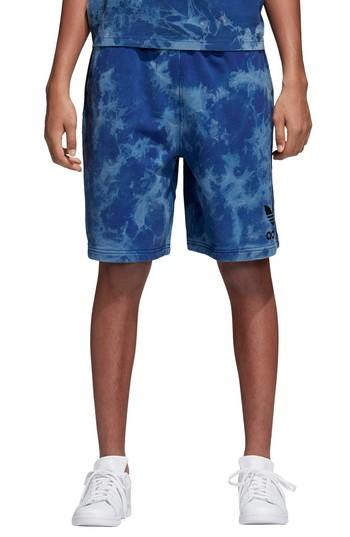 Men's Adidas Originals Tie Dye Shorts - Blue