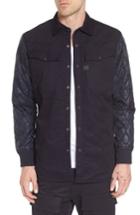 Men's G-star Raw 3301 Hc Quilted Shirt Jacket - Blue