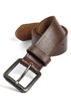 Men's Johnston & Murphy Leather Belt - Dark Brown