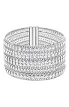 Women's Swarovski Crystal & Chain Cuff Bracelet