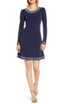 Women's Michael Michael Kors Prairie Border A-line Dress - Blue