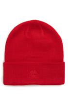 Men's Timberland Embroidered Logo Cuff Beanie - Red