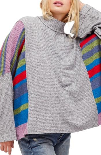 Women's Free People Susie Swit Bell Sleeve Sweater - Grey