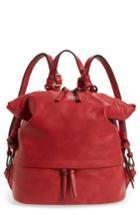 Sole Society Josah Faux Leather Backpack - Red