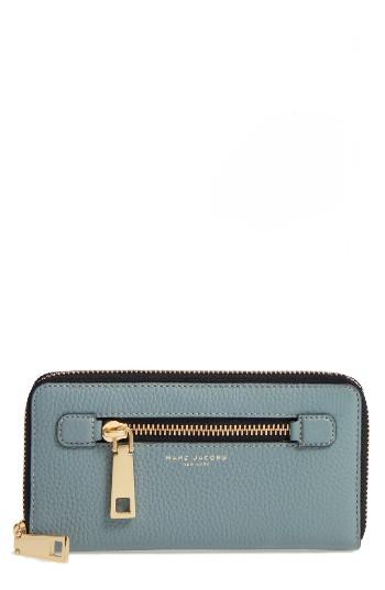 Women's Marc Jacobs Vertical Zippy Wallet - Blue