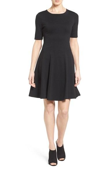 Women's Karen Kane 'michelle' Short Sleeve Fit & Flare Dress
